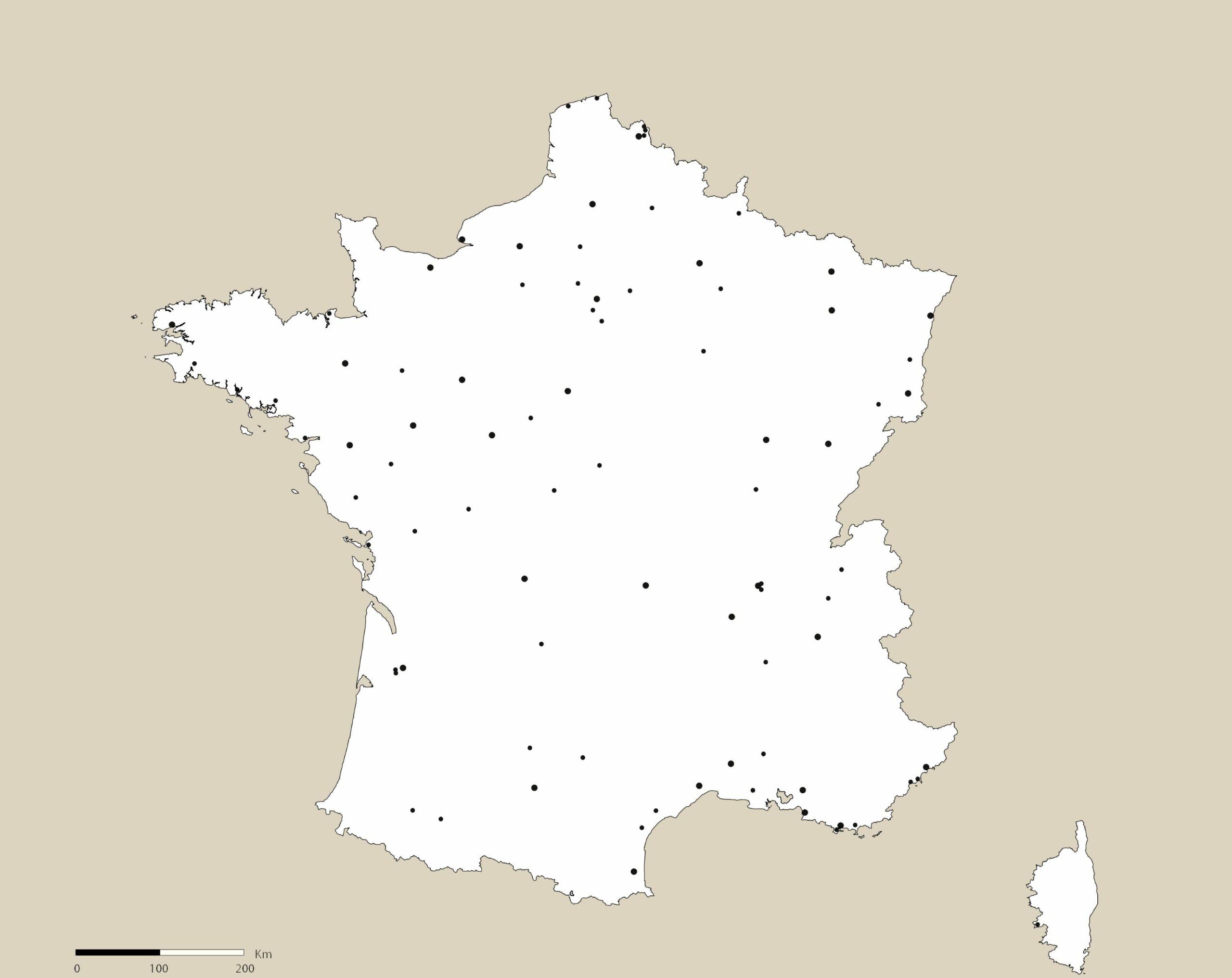 Carte France nos collaborateurs